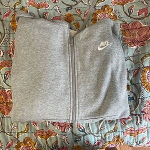 Nike Gray Zip-Up Hoodie